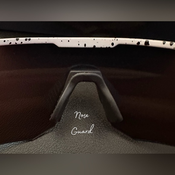 NEW Unisex Polarized Sports Sunglasses UV 400 Protection White Speckled Frame - Picture 2 of 13